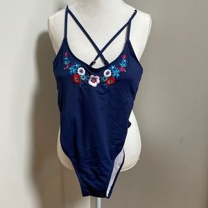 Lightly Used Juicy Couture Black Label Swimsuit - Size L